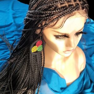 Pain-Free 22" Knotless Box Braids with Lace Closure and Baby Hair - Instant, NWT