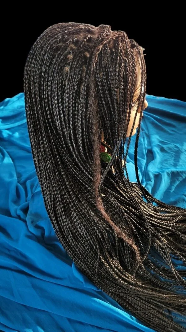 Pain-Free 22" Knotless Box Braids with Lace Closure and Baby Hair - Instant, NWT