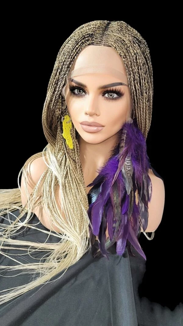 Magic Braids Wig: Premium 24" Knotless Braid Wig with Full Lace and Baby Hair -