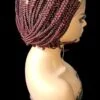 **Burgundy Mixed Braids Lace Wig with Baby Hair and Cornrow ** Short, Bob Style