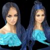 Blue Braided wig 100% handmade, ombre wig, NWT exotic colors absolutely gorgeous