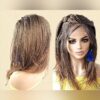 Handmade Auburn Ombre Braided Lace Wig Micro millions braids, medium. YASSINE