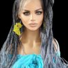 Braided wig 100% handmade, ombre wig, NWT exotic colors absolutely gorgeous