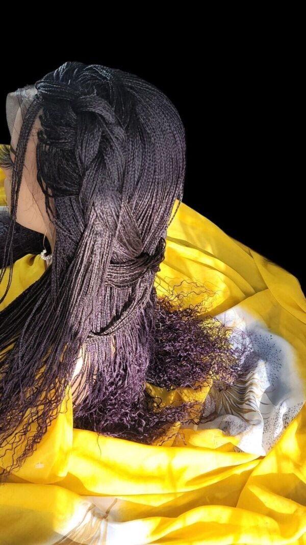 Braided wigs, 100% handmade, long braids gorgeous, ALINA, NWT Ombre Purple Wig
