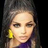 Braided Lace Wig, Micro Millions Braids, Handcrafted, Lightweight. Long, NWT