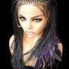 Braided Lace Wig, Micro Millions Braids, Handcrafted, Lightweight. Long, NWT