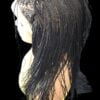 Full Lace Hand-Braided wig color # 1 Jet Black micro million braids- long wig