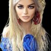 Premium Hand-Braided wig color #613 Blonde micro million braids- long wig - NWT