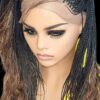 Braided wigs, 100% handmade, long Micro Millions braids gorgeous, ALINA, NWT