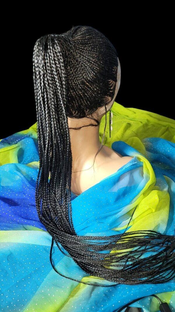 Braided wig 100% handmade, black Wig NWT Ghana Weave absolutely gorgeous. Long