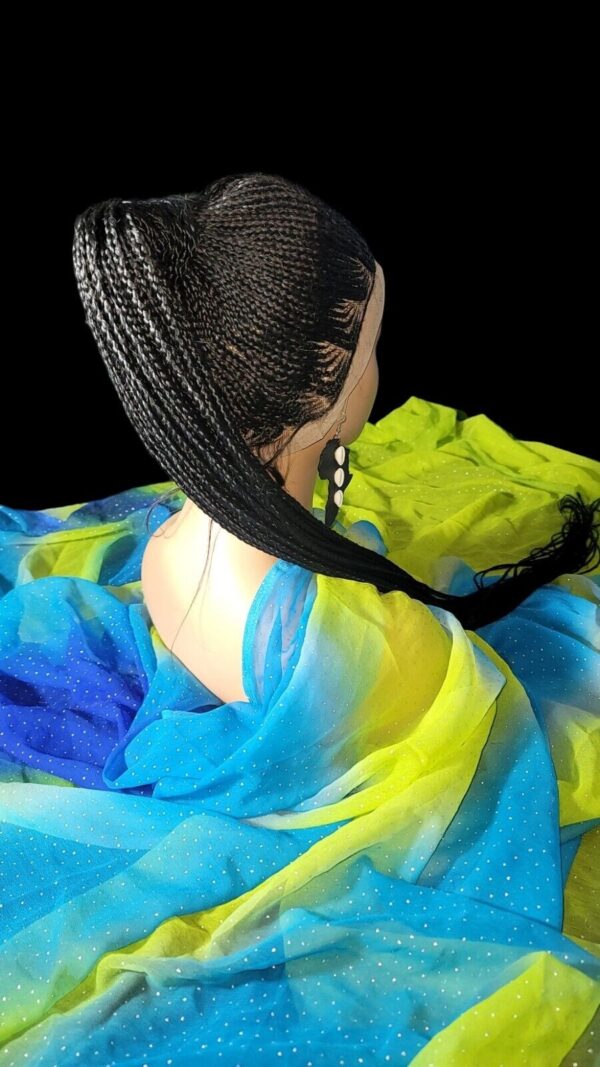 Braided wig 100% handmade, black Wig NWT Ghana Weave absolutely gorgeous. Long