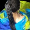 Braided wig 100% handmade, black Wig NWT Ghana Weave absolutely gorgeous. Long