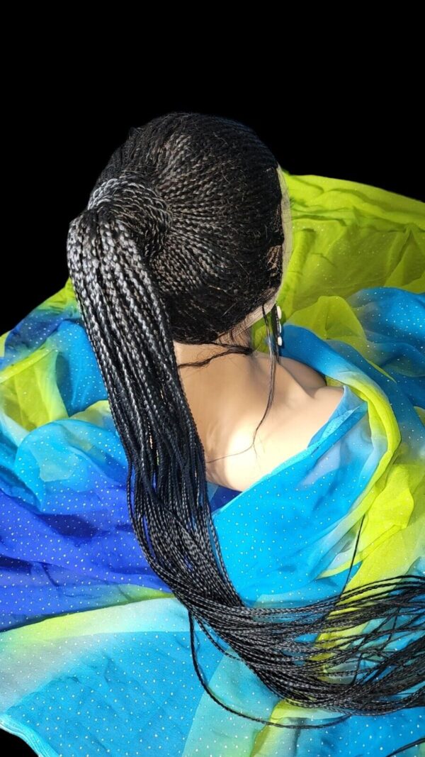 Braided wig 100% handmade, black Wig NWT Ghana Weave absolutely gorgeous. Long