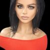 Handmade Braided Lace Wigs, Bob cut, short Micro millions braids. NWT Jet Black