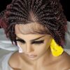 Handmade Braided Wigs Micro Braids, Short Kinky Twists, NWT, Ombre