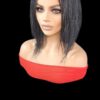 Handmade Braided Lace Wigs, Bob cut, short Micro millions braids. NWT Jet Black