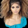 braided wigs, 100% handmade, short Wig afro style, gorgeous, vibrant colors NWT