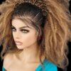 braided wigs, 100% handmade, short Wig afro style, gorgeous, vibrant colors NWT