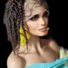 Braided Lace Wig, Handmade Passion Twist, Bohemian Twist. Short 12" NWT