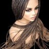 Braided wigs , handmade, long wig , ombre wig, box braids with cornro…