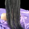 100% Handmad Braided Wigs - Jet Black Feeding With Box Braid Lace Wigs" Long NWT