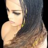 Braided wigs, 100% handmade, long Micro Millions braids gorgeous, ALINA, NWT