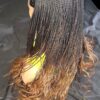 Braided wigs, 100% handmade, long Micro Millions braids gorgeous, ALINA, NWT