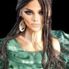 Braided wig Ghana Weave Lace Front Braided Wig - Dark Brown #4 - Handmade NWT