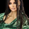 Braided wig Ghana Weave Lace Front Braided Wig - Dark Brown #4 - Handmade NWT