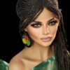 Braided wig Ghana Weave Lace Front Braided Wig - Dark Brown #4 - Handmade NWT