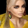 100% handmade, Braided wigs blond Wig NWT Ghana Weave absolutely gorgeous.