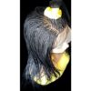 Full Lace Hand-Braided wig color # 1 Jet Black micro million braids- long wig