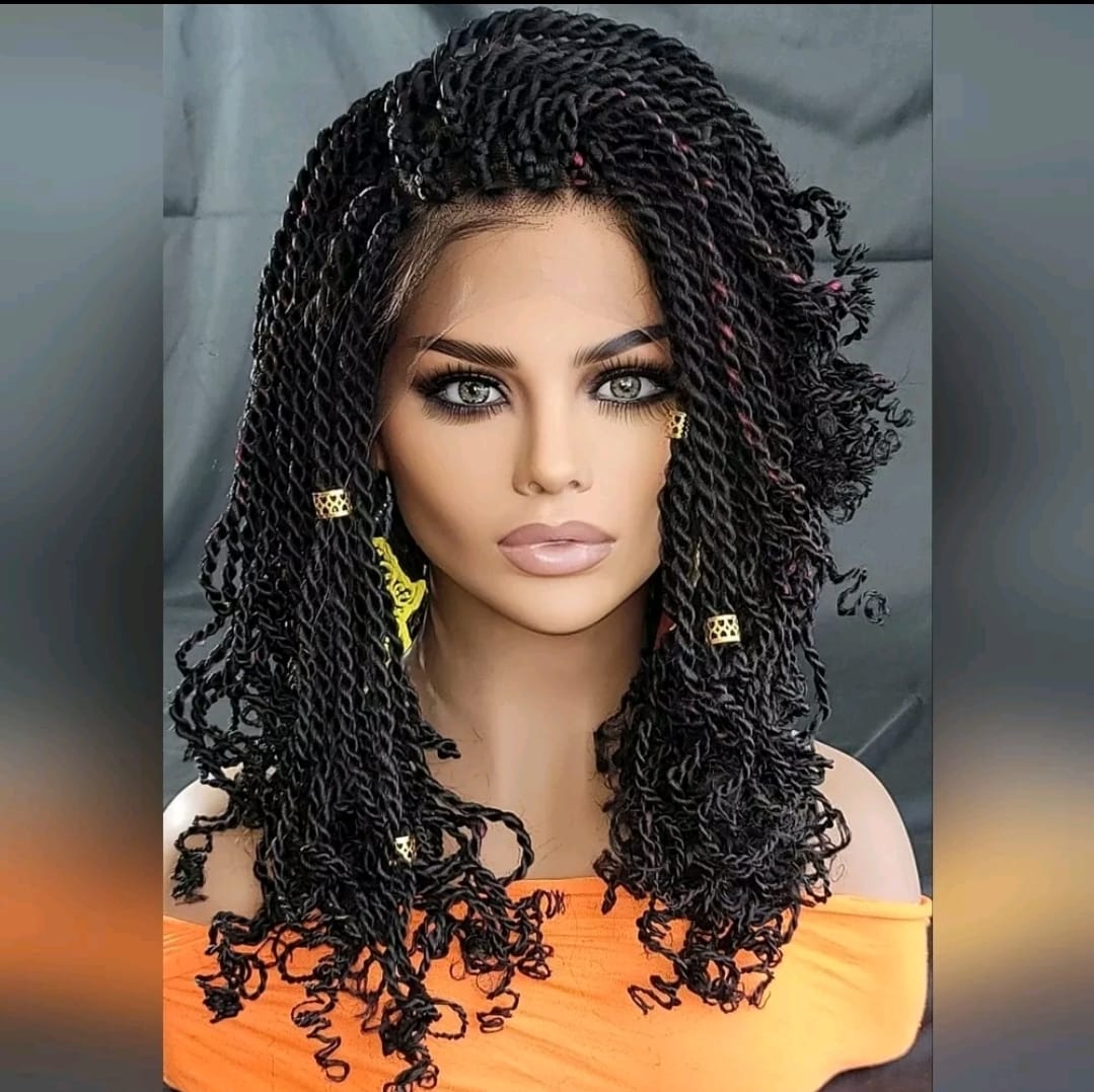 Handmade Wig Being Braided