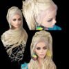 Blonde Braided Lace Wig – 100% Handmade | Very Long Micro Millions Natural Hair