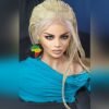 Blonde Braided Lace Wig – 100% Handmade | Very Long Micro Millions Natural Hair