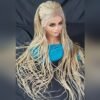 Blonde Braided Lace Wig – 100% Handmade | Very Long Micro Millions Natural Hair