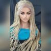 Blonde Braided Lace Wig – 100% Handmade | Very Long Micro Millions Natural Hair