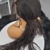 AMARA 22-inch off-black full lace feed-in cornrow wig with soft boho curls